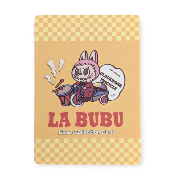 Labubu Game Collection Trading Card (MM75): Blue Monster in Pink Suit - Picture 3 of 4